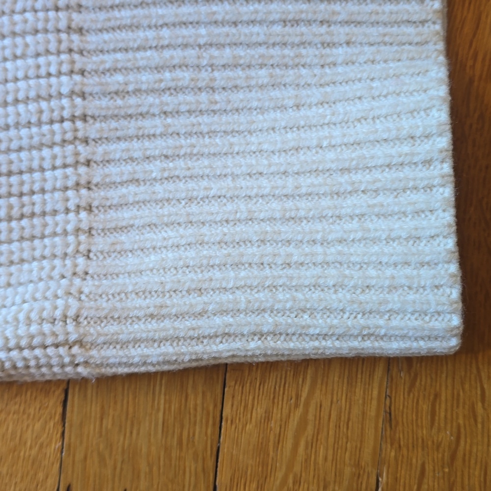 Sanctuary, Mock Neck Sweater, Ivory/Red/Black, EUC, Women's L - Picture 9 of 10
